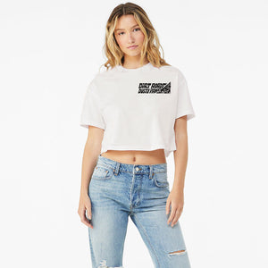 Dirt Roads Dusty Paws Women's Crop Tee | Multiple Colors