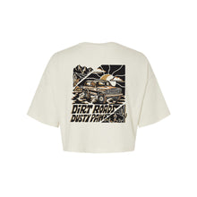 Load image into Gallery viewer, Dirt Roads Dusty Paws Women&#39;s Crop Tee | Multiple Colors