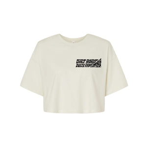 Dirt Roads Dusty Paws Women's Crop Tee | Multiple Colors