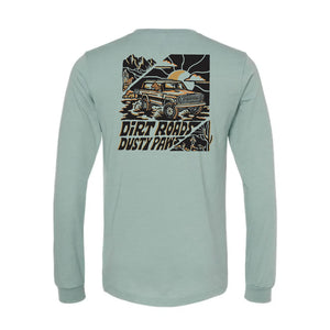 
                  
                    Dirt Roads Dusty Paws Triblend Long Sleeve | Blue Sage
                  
                