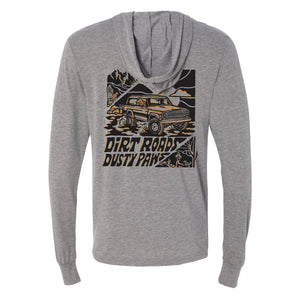 Dirt Roads Dusty Paws Hooded Long Sleeve | Multiple Colors
