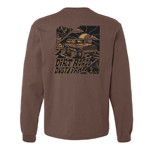 Dirt Roads Dusty Paws Heavyweight Long Sleeve | Multiple Colors