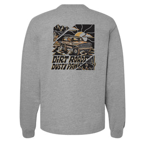Dirt Roads Dusty Paws Heavyweight Long Sleeve | Multiple Colors