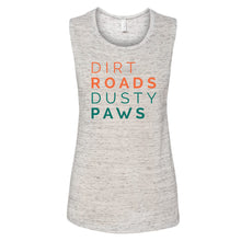 Load image into Gallery viewer, Dirt Roads Dusty Paws™ Flowy Muscle Tank | Multiple Colors