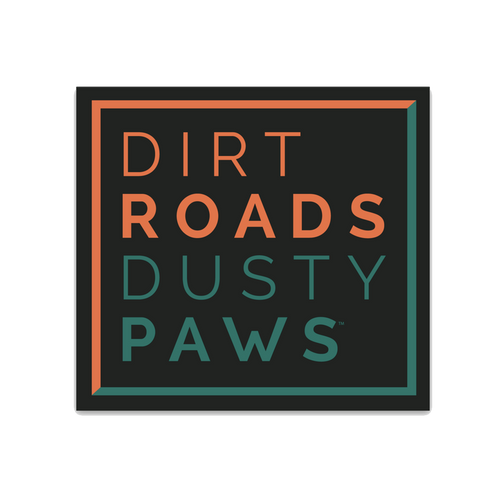 Dirt Roads Dusty Paws™ Vinyl Sticker