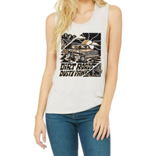 Load image into Gallery viewer, Dirt Roads Dusty Paws Women&#39;s Flowy Muscle Tank | Multiple Colors