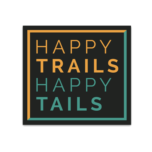 Happy Trails Happy Tails Vinyl Sticker