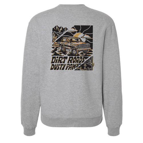 Dirt Roads Dusty Paws Heavyweight Crew Sweatshirt | Multiple Colors
