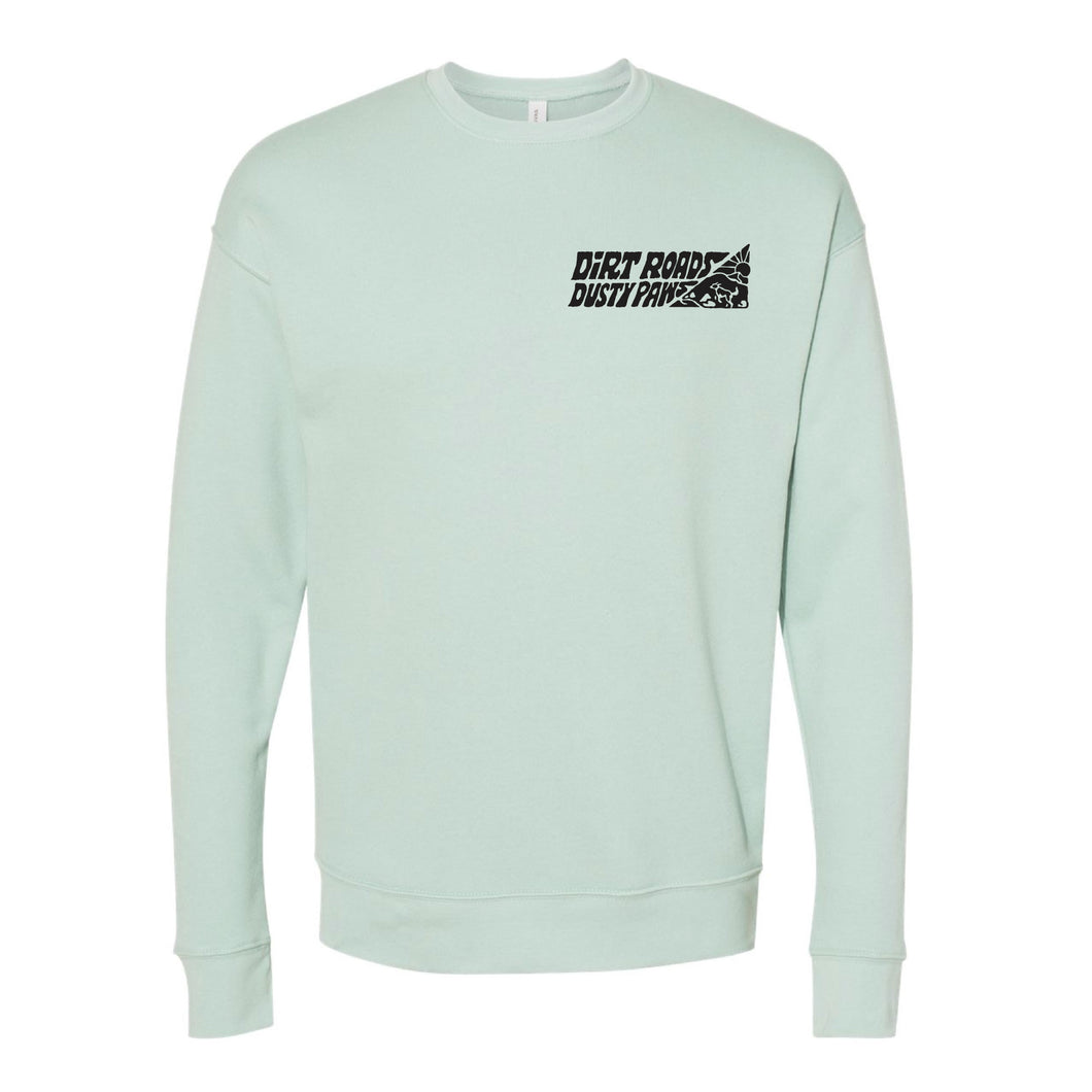 Dirt Roads Dusty Paws Lightweight Crew Sweartshirt | Multiple Colors