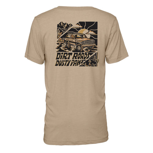 Dirt Roads Dusty Paws Triblend Tee | Multiple Colors